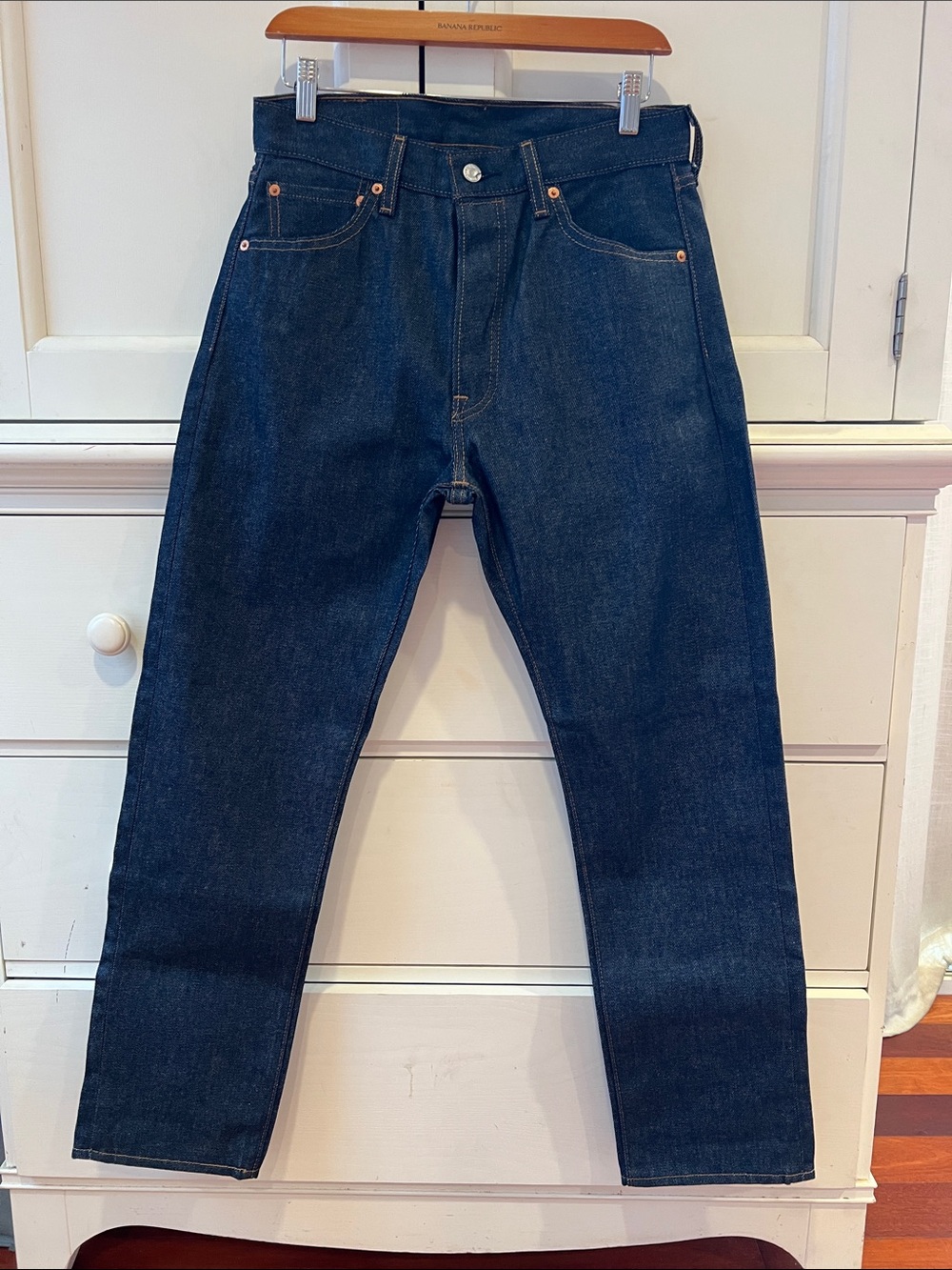 501  Levi’s Men's Dark Blue Denim Jeans